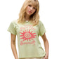 Daydreamer "Pipin' Hot Summer Solo Tee" Womens - Seafoam Green