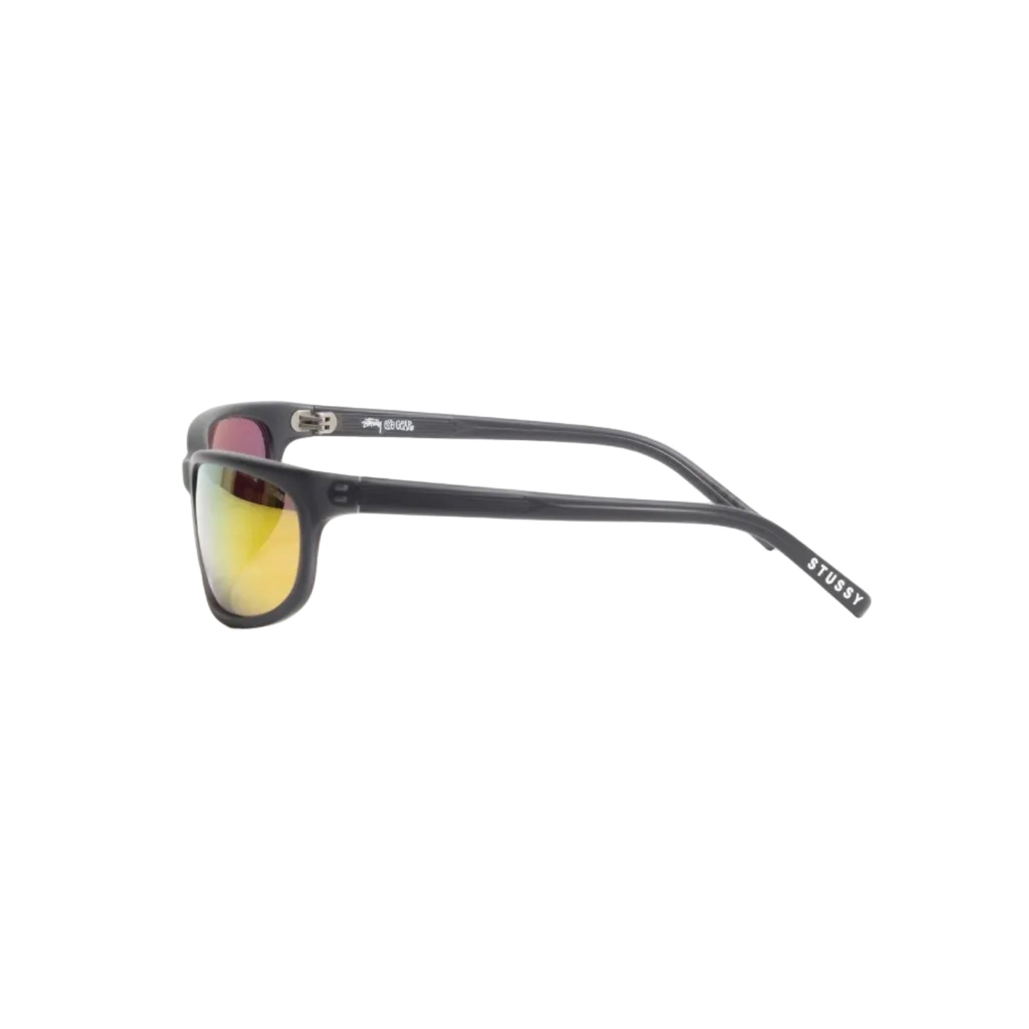 Stussy "Julian Sunglasses" - Frost Black / Orange Mirror Lens