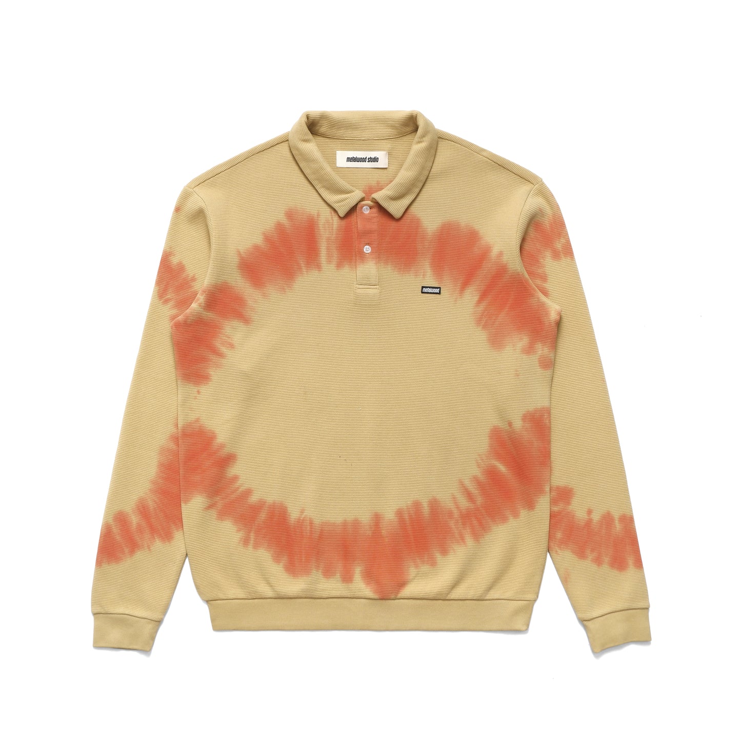 Metalwood Studio "Mini Metal Logo L/S Thermal Polo" M - Slime