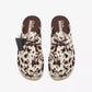 Clarks "Desert Nomad Mule" Womens - Brown Cow Print