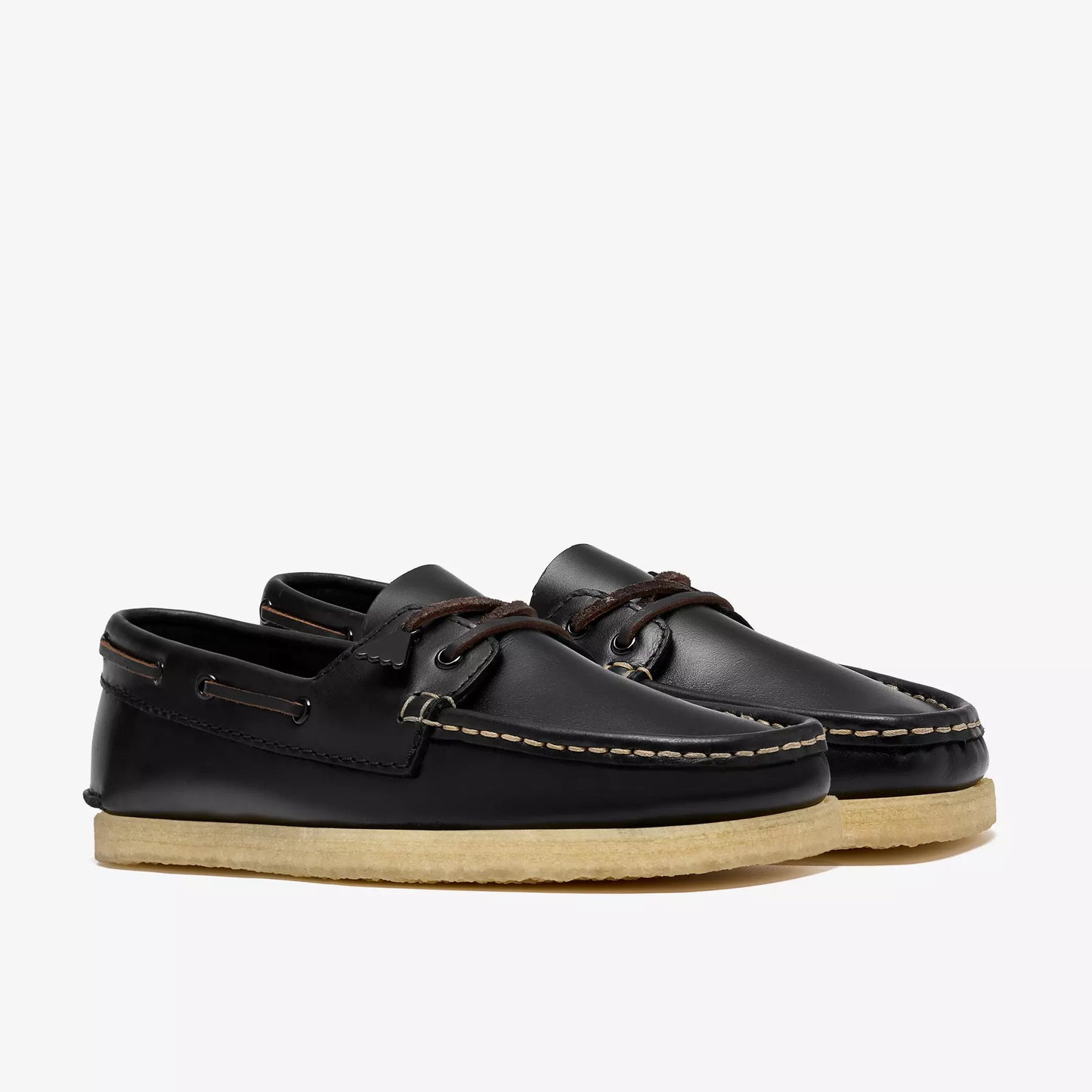 Clarks "Godney Boat" Womens - Black Leather