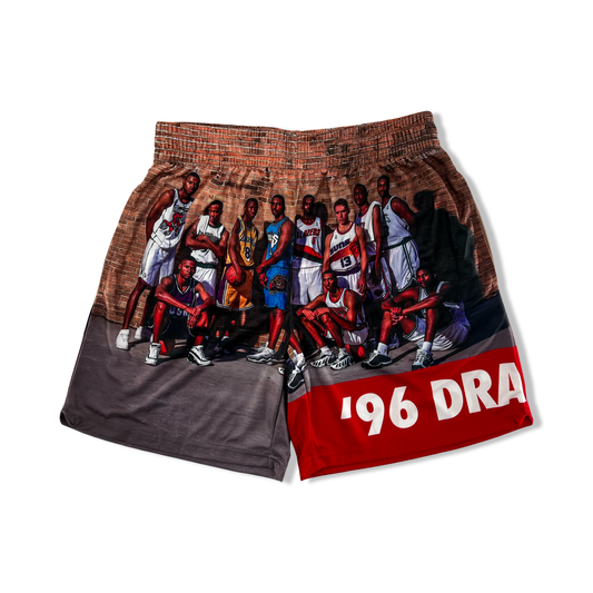 The Almanac Brand "'96 Draft Class" Kids Shorts - Brown / Red