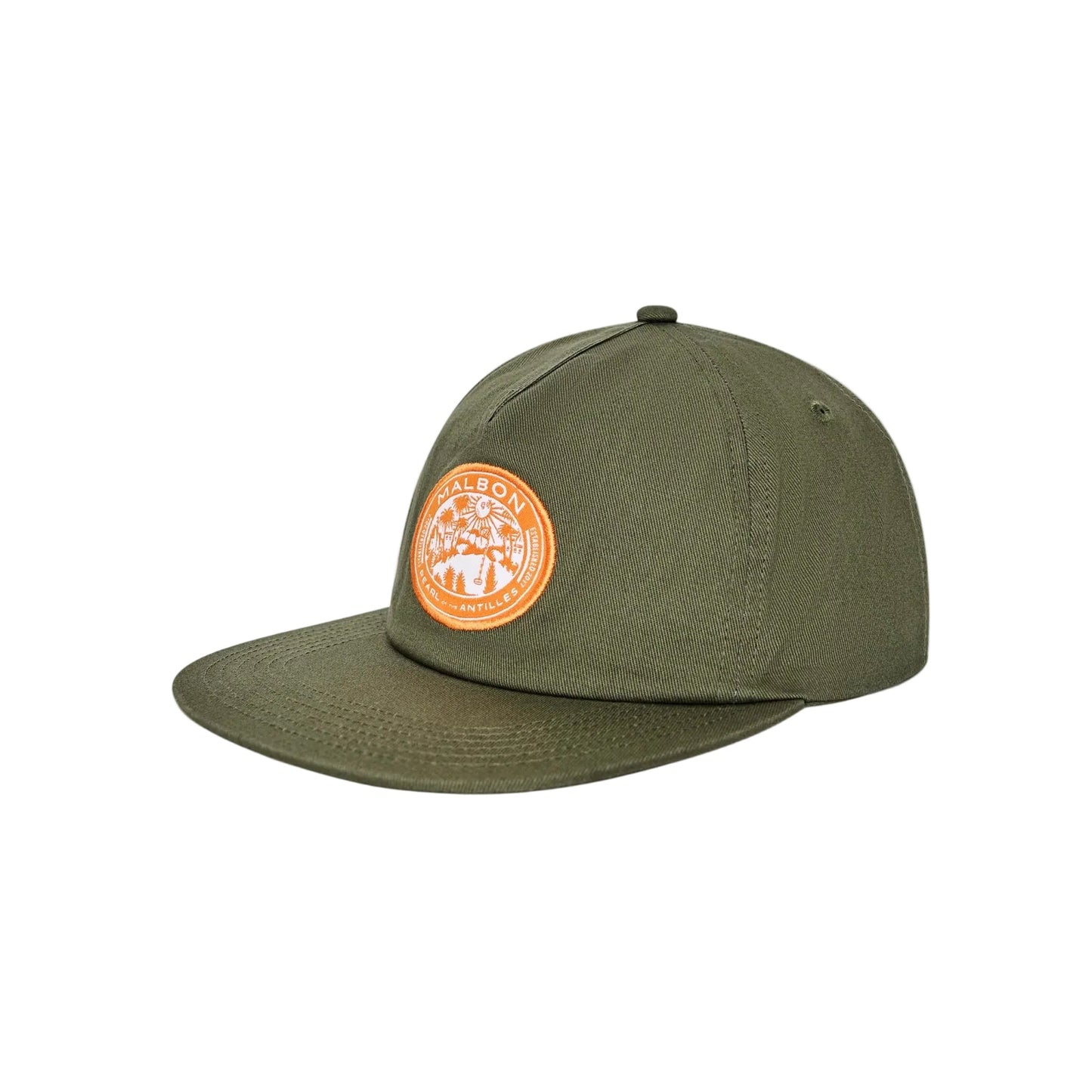 Malbon "Horizon Snapback" Mens - Olivine