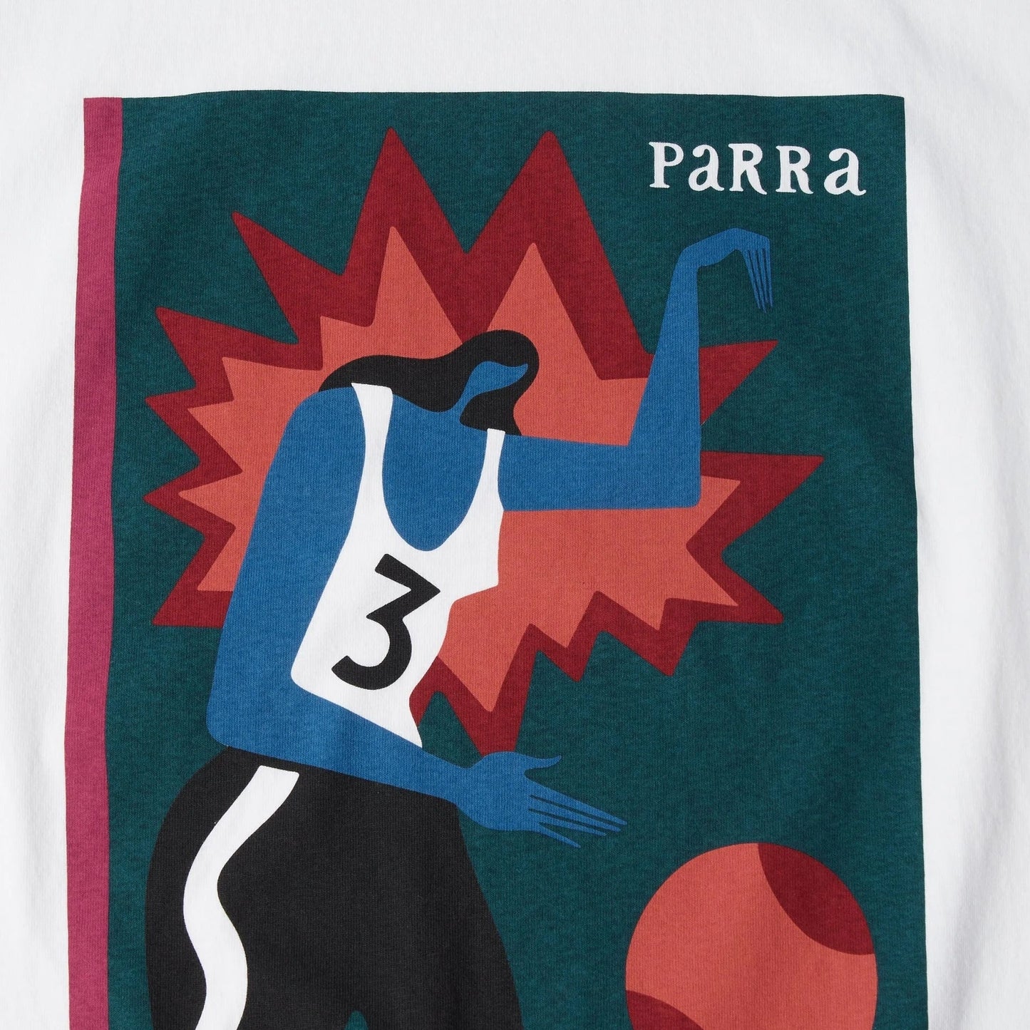 Parra "Baseketball T-Shirt" Mens - White