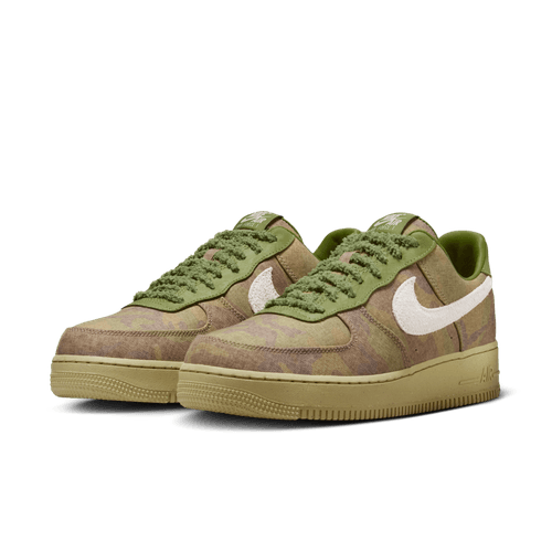Nike "Air Force 1 Low QS Camo" Mens - Asparagus / Wheat Grass