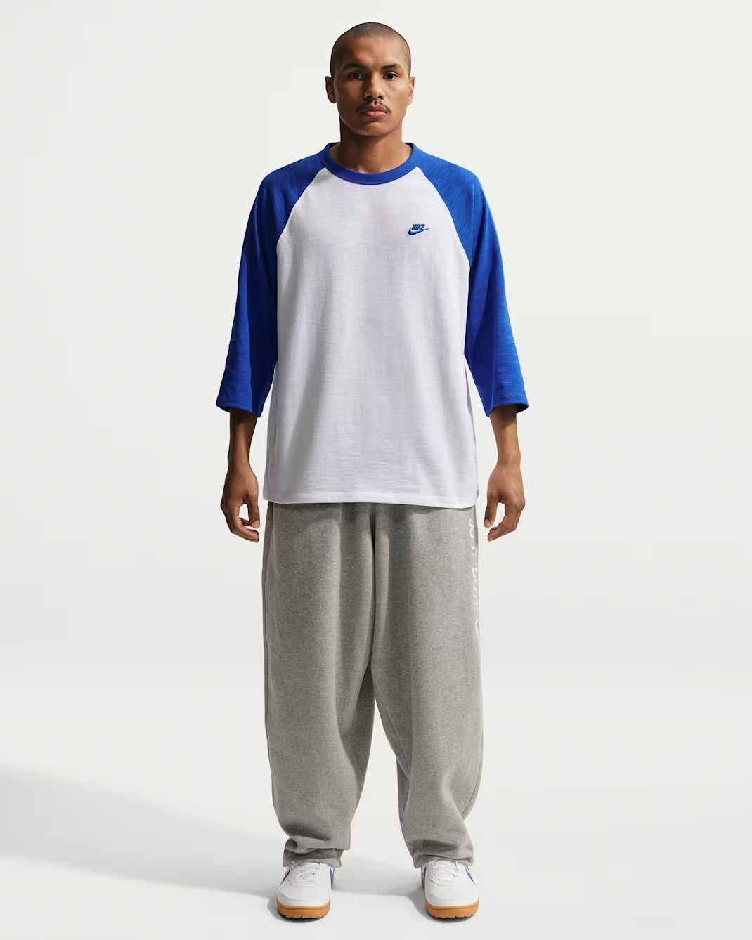 Nike "3/4-Sleeve Raglan Top" Mens - Game Royal / White