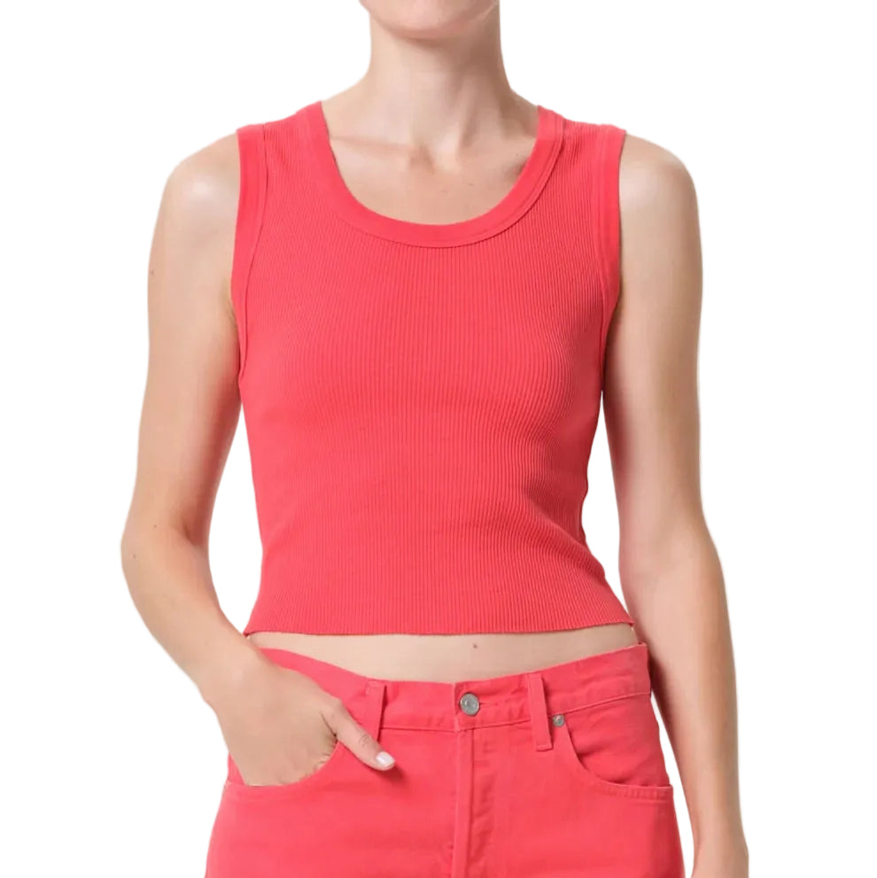 AGOLDE "Shrunken Poppy Tank" Womens - Carnival