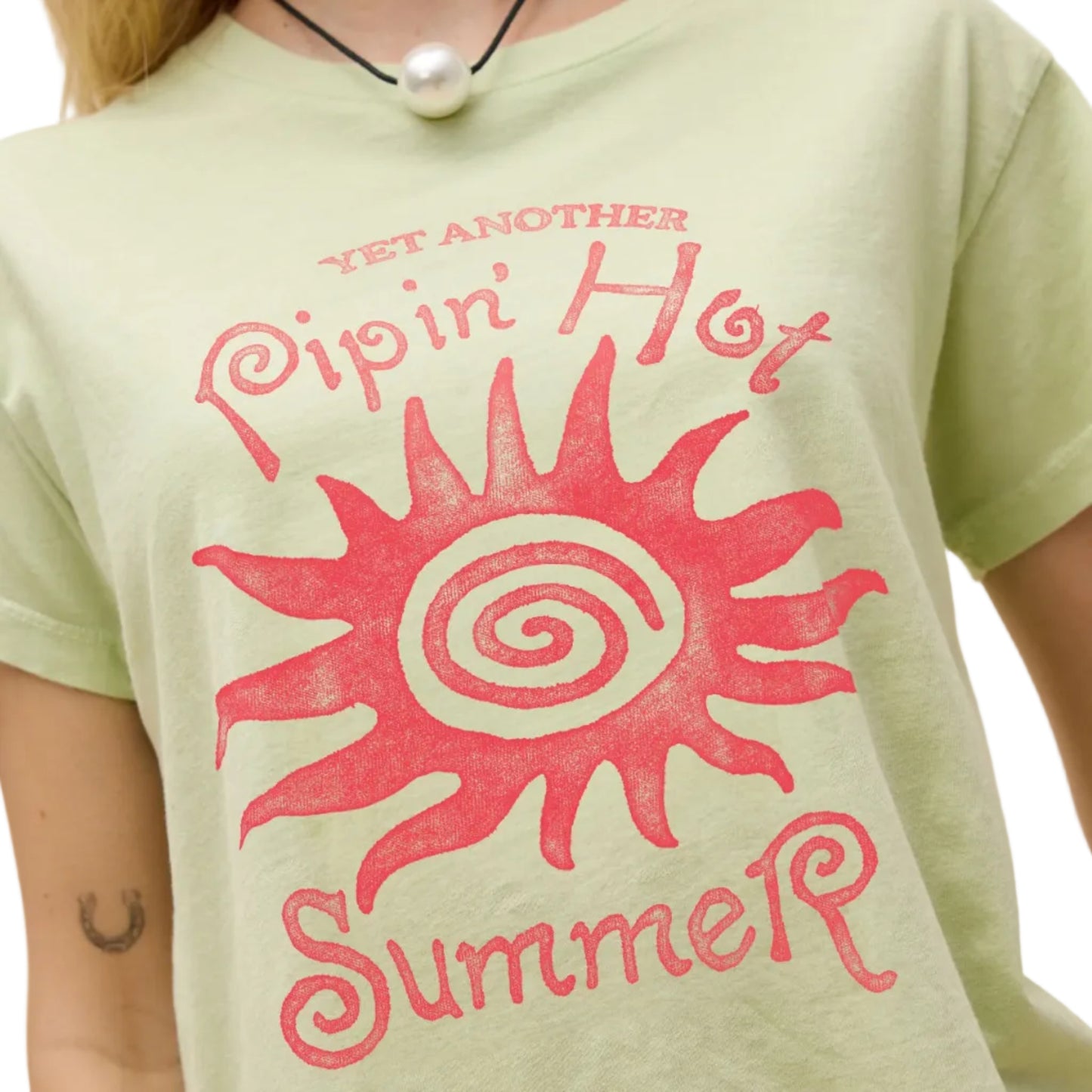 Daydreamer "Pipin' Hot Summer Solo Tee" Womens - Seafoam Green