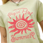 Daydreamer "Pipin' Hot Summer Solo Tee" Womens - Seafoam Green