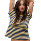 Daydreamer "Stripe Vintage Tee" Womens - Yellow Mist Stripe
