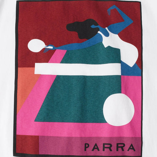 Parra "Ping Ponged T-Shirt" Mens - White
