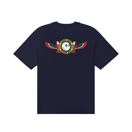 Malbon "Torrey Pines Bermuda Eagle Tee" Mens - Baritone Blue