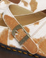 Dr. Martens "Isham Hair-On Cow Print Slingback Mule " M - Jersey Cow Print