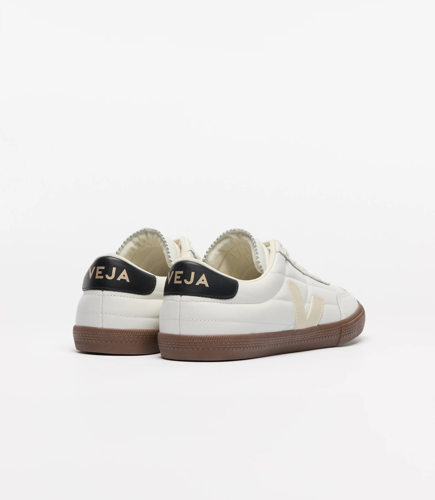 Veja "Panenka O.T. Leather" Womens - White Black Bark