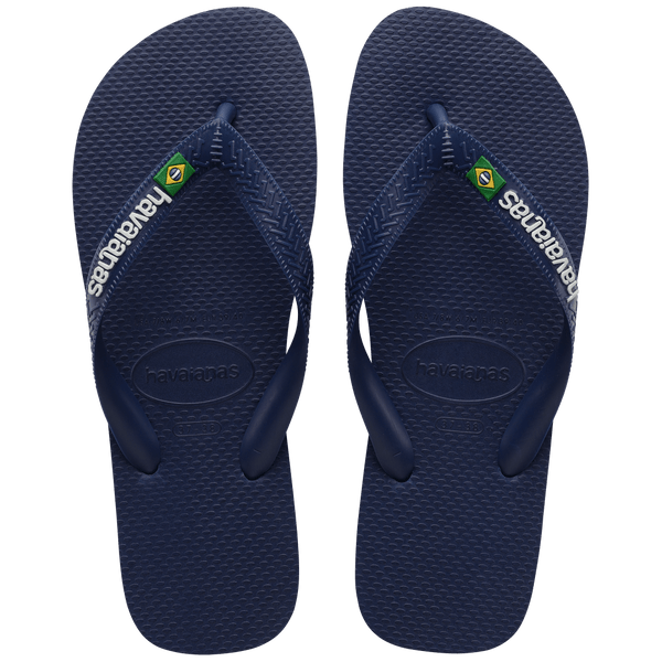 Havaianas "Brasil Logo Flip Flop" Mens - Navy