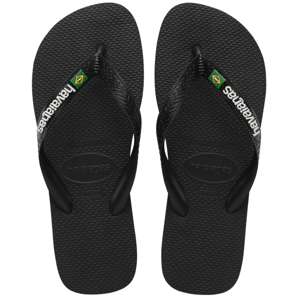 Havaianas "Brasil Logo Flip Flop" Mens - Black