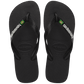 Havaianas "Brasil Logo Flip Flop" Mens - Black