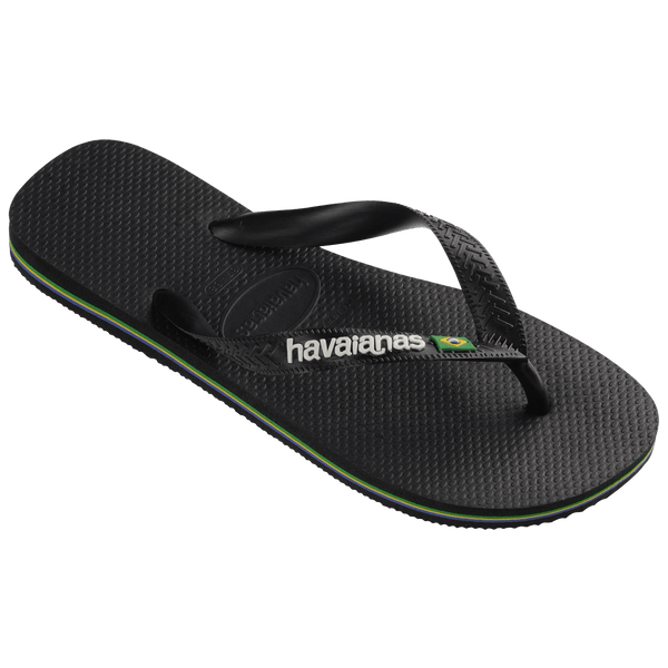 Havaianas "Brasil Logo Flip Flop" Mens - Black