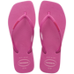 Havaianas "Slim Square Logo Pop Up Flip Flops" Womens - Rose Gum
