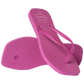Havaianas "Slim Square Logo Pop Up Flip Flops" Womens - Rose Gum