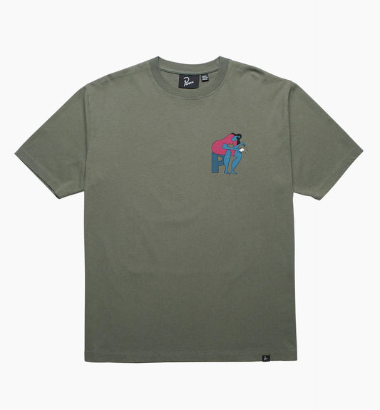 Parra "Insecure Days Tee" M - Greyish Green