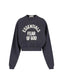 Fear of God Essentials "Campus 90'S Cropped Raglan Crewneck" Womens- Faded Black