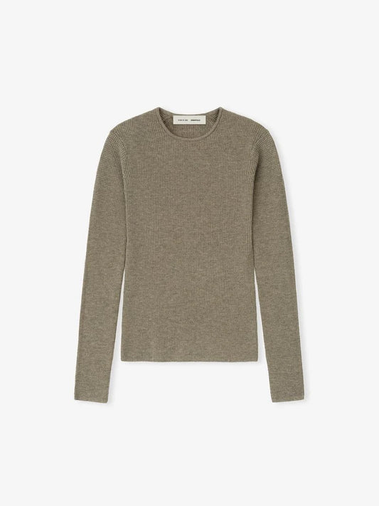 Fear of God Essentials "Waffle Long Sleeve Top" W - Homestead Heather