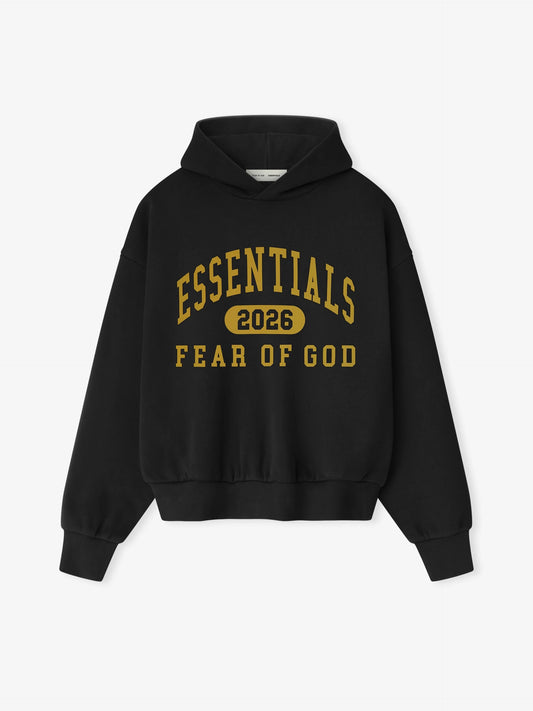 Fear of God Essentials "Classic Fleece Hoodie" M - Vintage Black