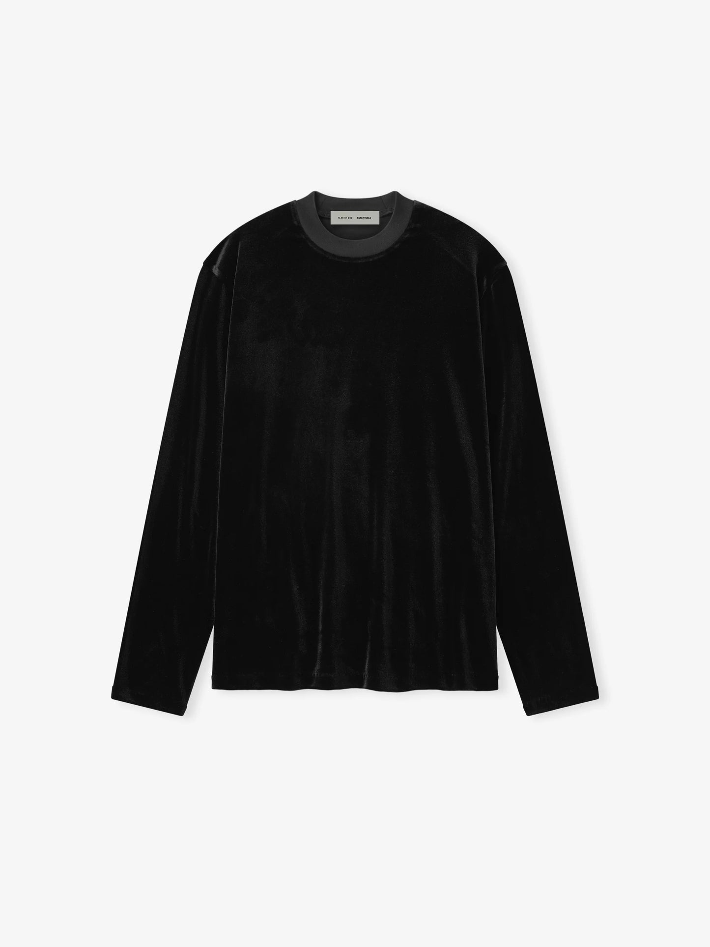Fear of God Essentials "Velour Classic Long Sleeve Tee" W - Vintage Black