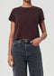 AGOLDE "Adine Shrunken Tee" W - Root