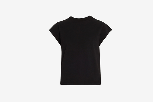 AGOLDE "Bryce Cap Sleeve Tee" W - Black