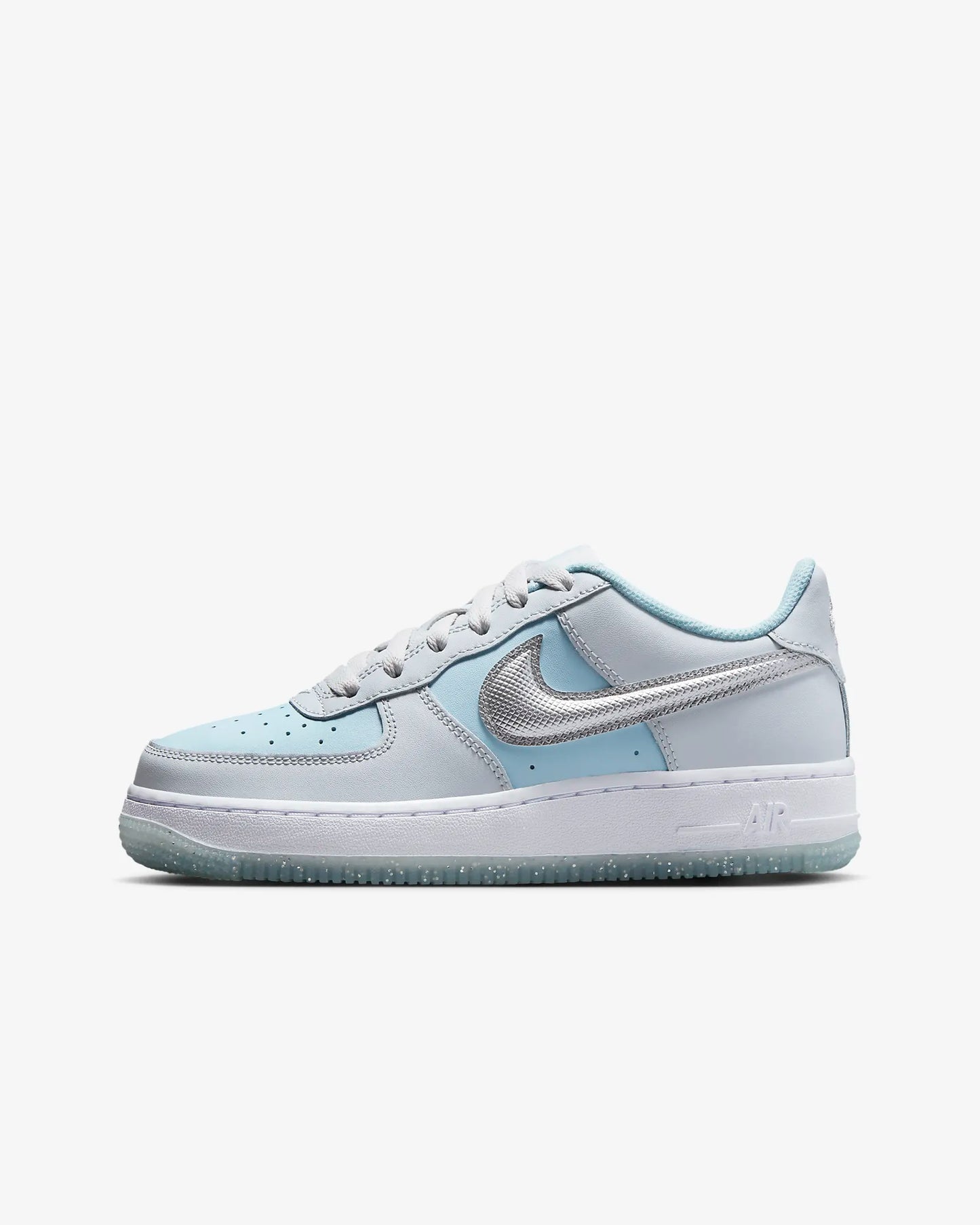 Nike Air Force 1 GS Pure Platinum Metallic Silver Manor