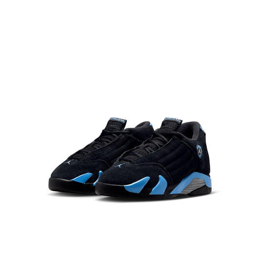 Air Jordan "14 Retro" Toddler - Black / White / University Blue