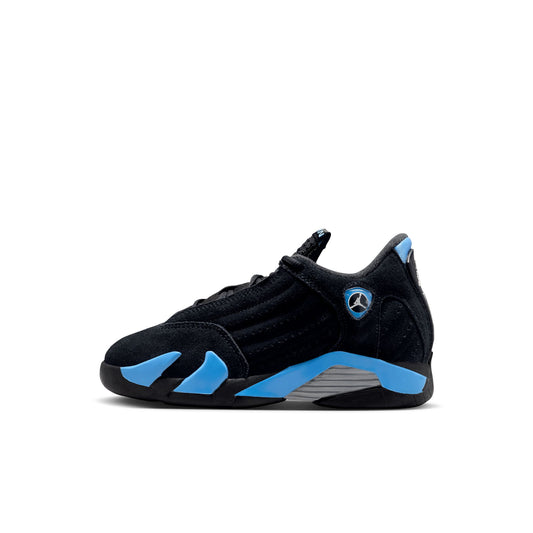 Air Jordan "14 Retro" Preschool - Black / White / University Blue