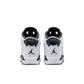 Air Jordan "6 Retro" Grade School - White / Black