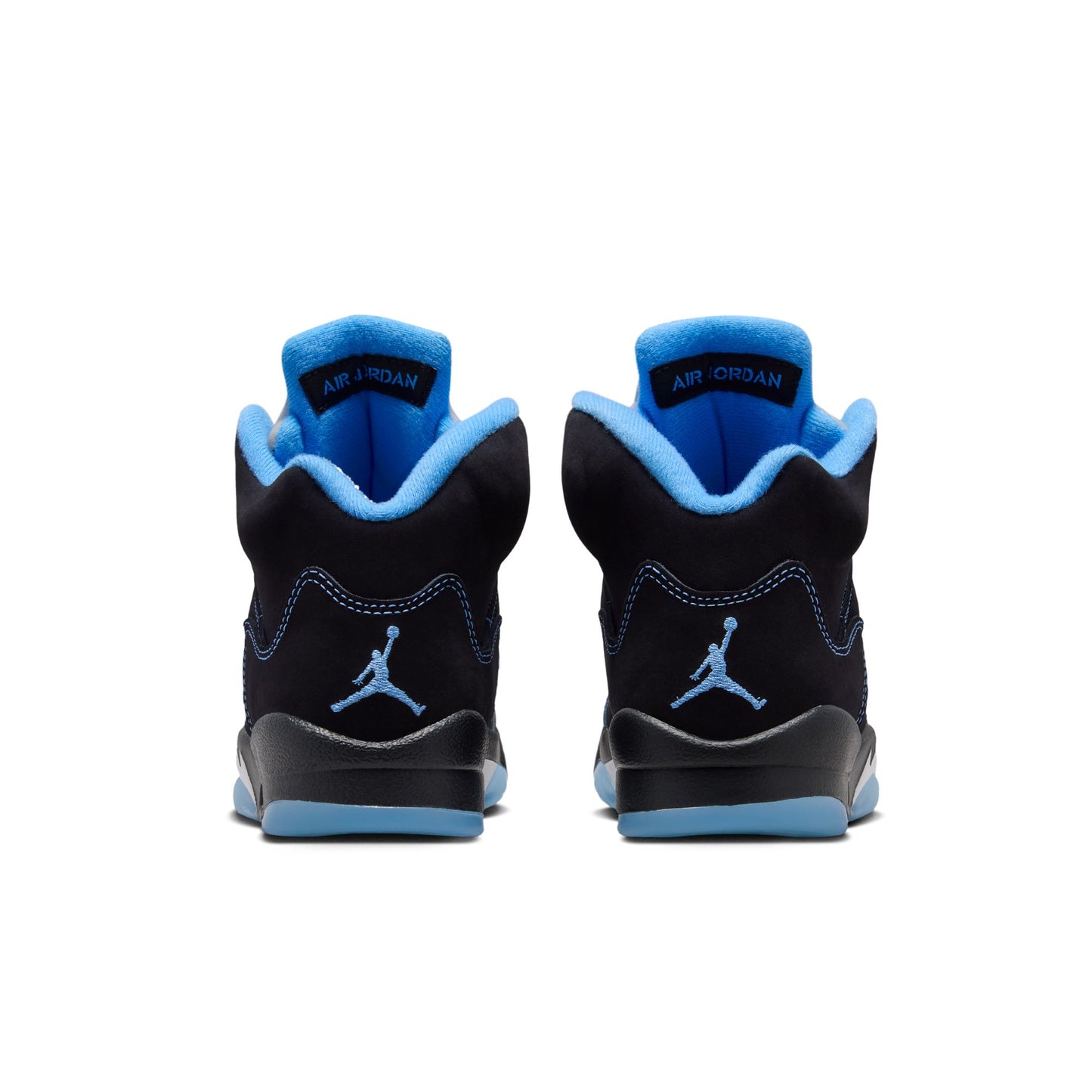 Air Jordan "5 Retro OG" Grade School - Black / University Blue / White