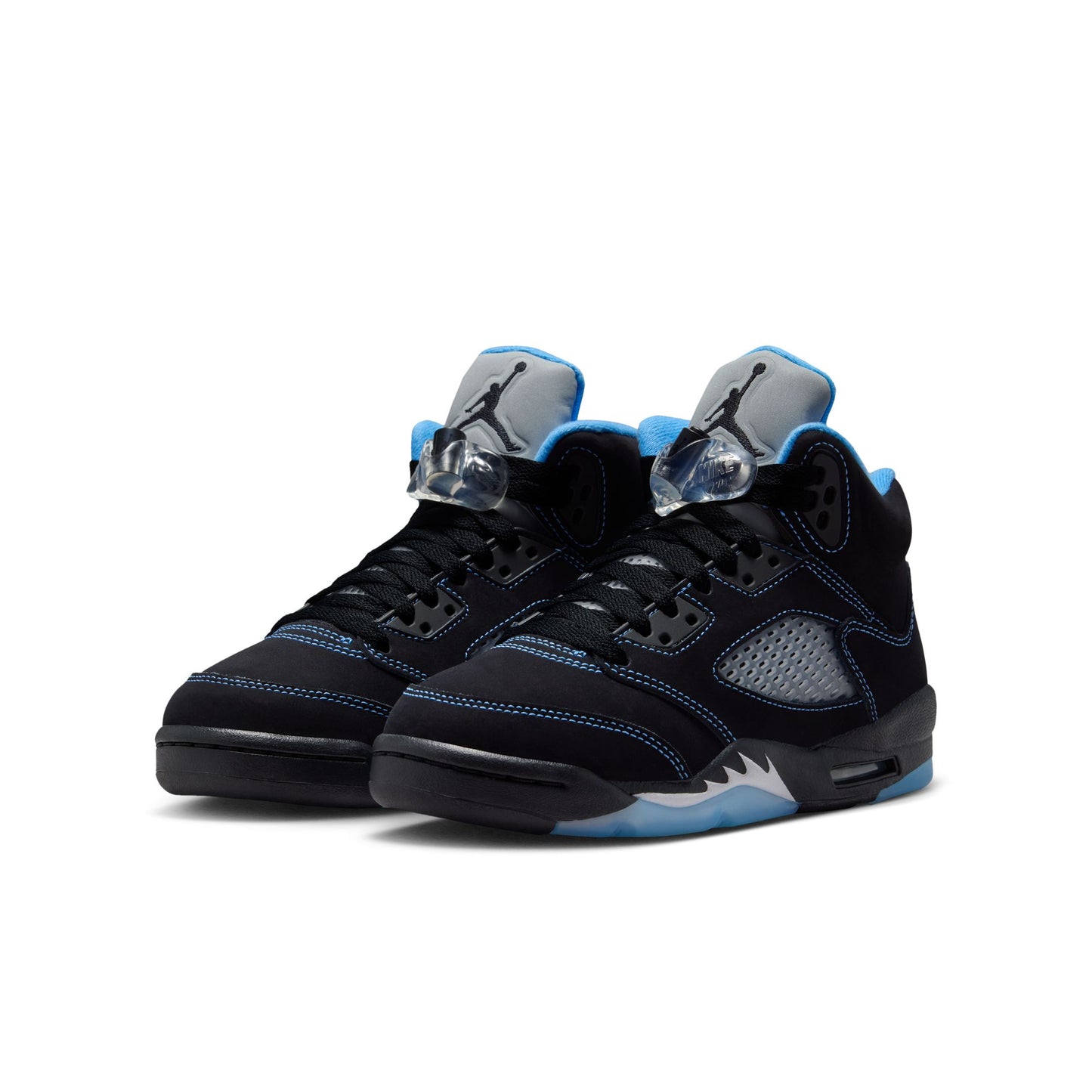 Air Jordan "5 Retro OG" Grade School - Black / University Blue / White