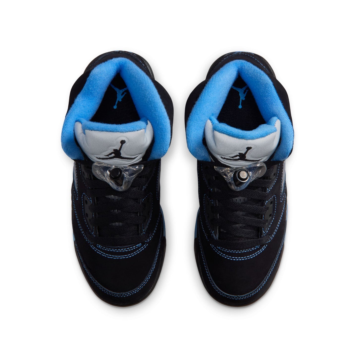 Air Jordan "5 Retro OG" Grade School - Black / University Blue / White