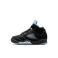 Air Jordan "5 Retro OG" Preschool - Black / University Blue / White