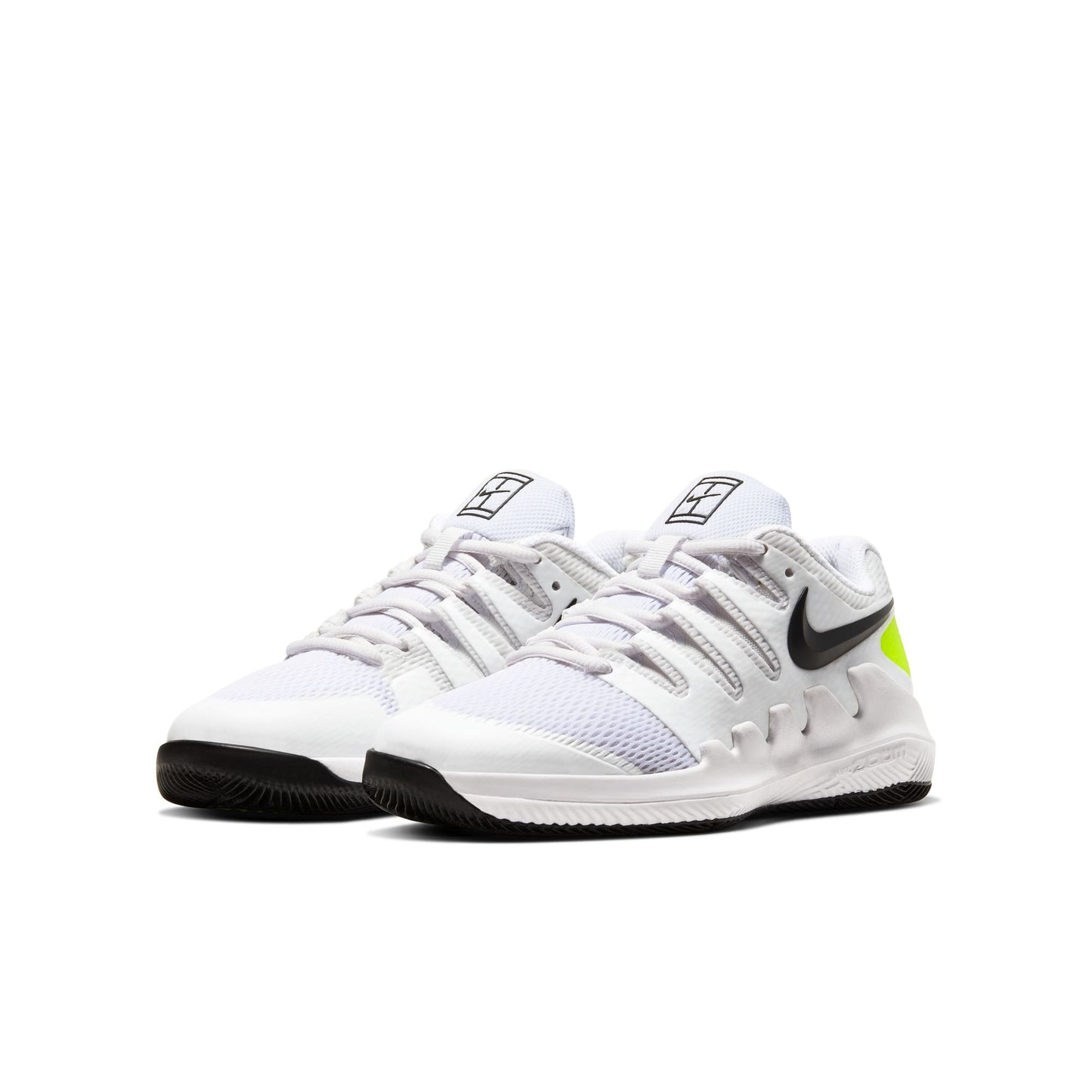 Nike "JR Vapor X" Grade School - White / Black - Volt