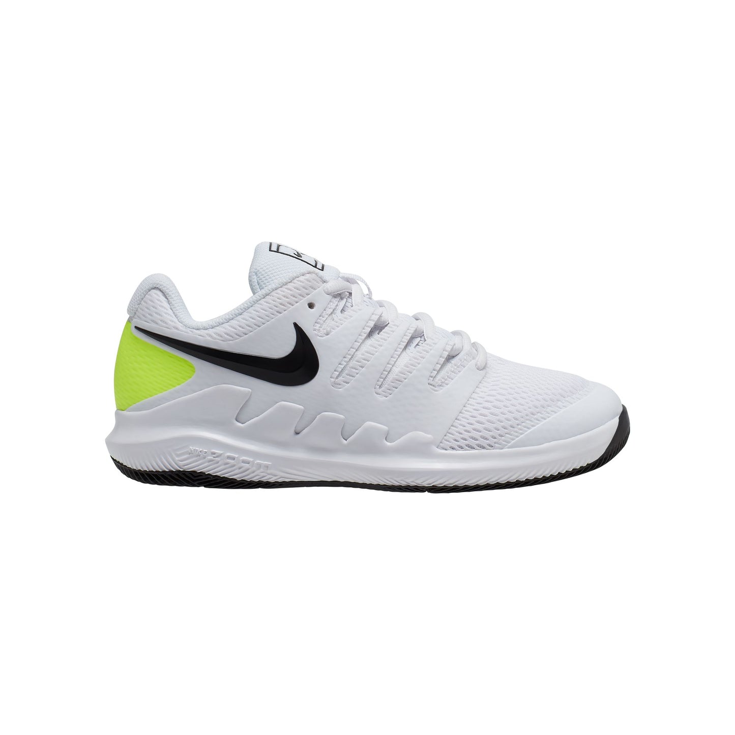 Nike "JR Vapor X" Grade School - White / Black - Volt