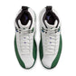 Air Jordan "Retro 12" Mens - Summit White / Gorge Green - Fierce Purple