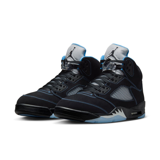 Air Jordan "5 Retro" Mens - Black / University Blue / White
