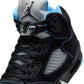 Air Jordan "5 Retro" Mens - Black / University Blue / White
