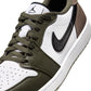 Air Jordan "1 Low Golf" Mens - White / Black / Medium Olive / Khaki