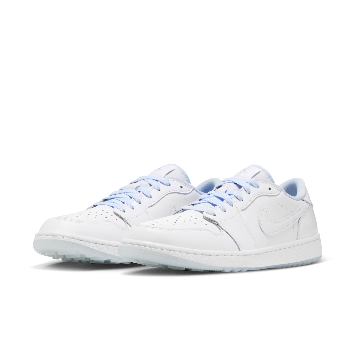 Air Jordan "1 Low Golf" Mens - White / White / Hydrogen Blue