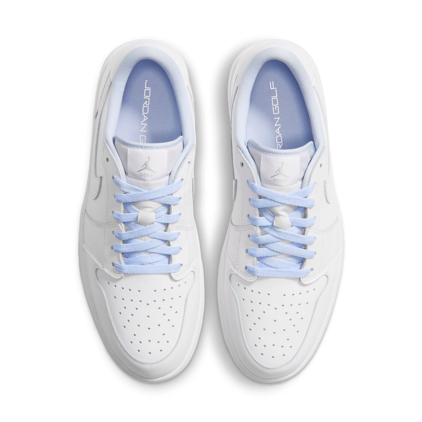 Air Jordan "1 Low Golf" Mens - White / White / Hydrogen Blue