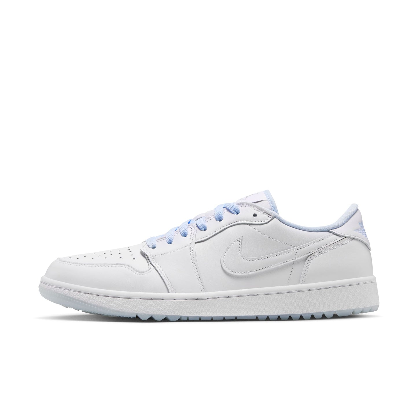 Air Jordan "1 Low Golf" Mens - White / White / Hydrogen Blue