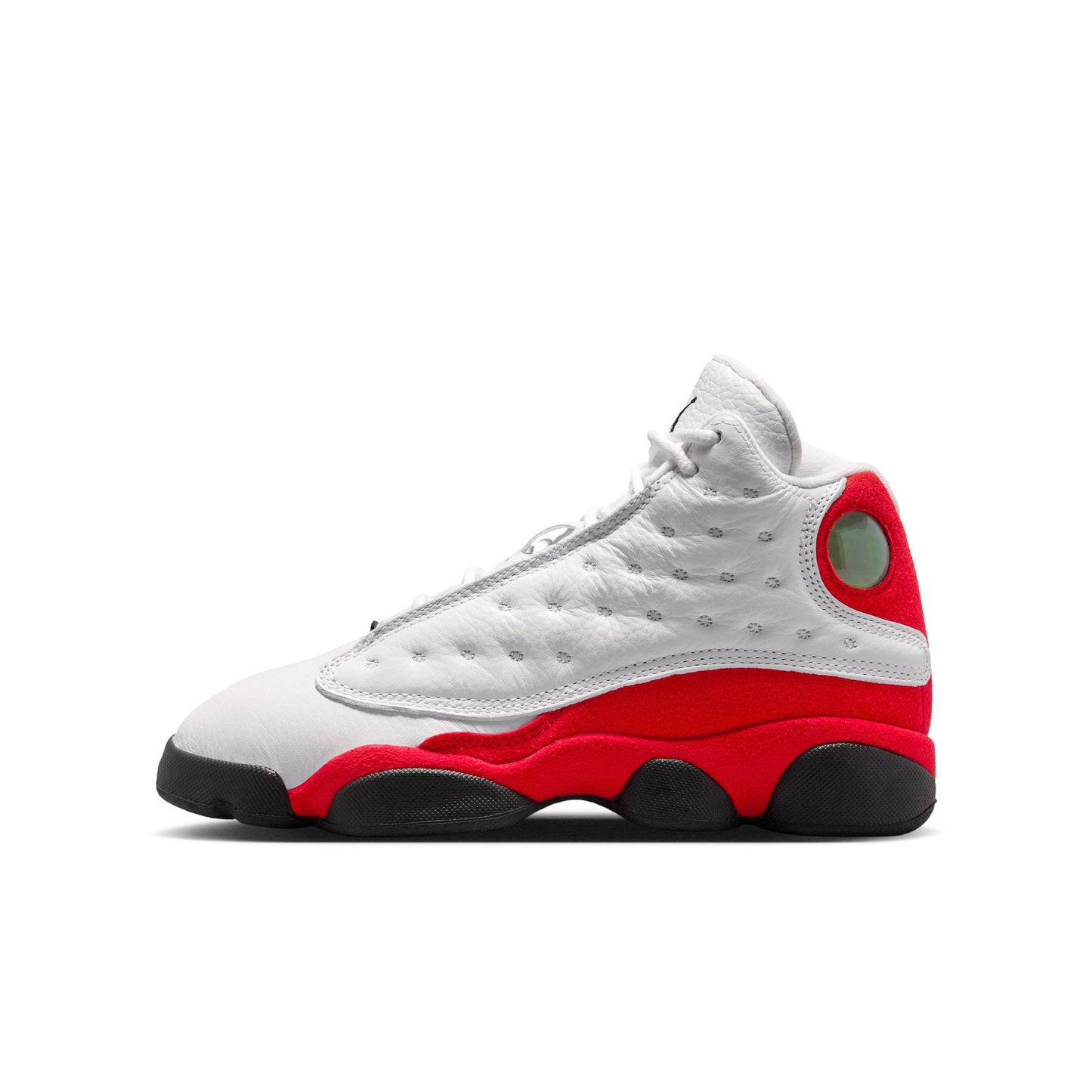 Air Jordan "13 Retro" Grade School - White / Black / True Red