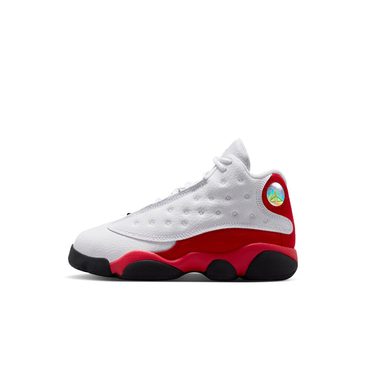 Air Jordan "13 Retro" Preschool - White / Black / True Red